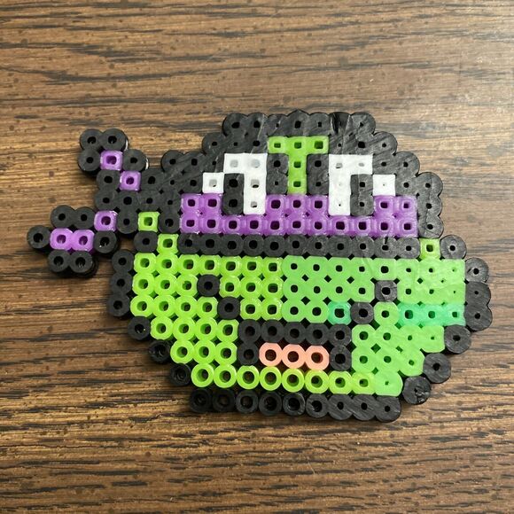 Teenage Mutant Ninja Turtles Pixel Art Perler Beads Retro Nostalgic All 4 4”x2.5 - Picture 11 of 11